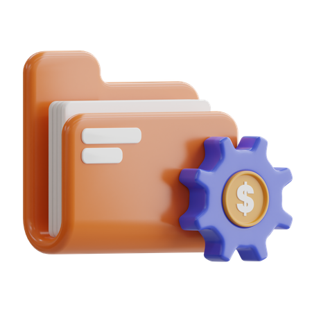 Dossier financier  3D Icon