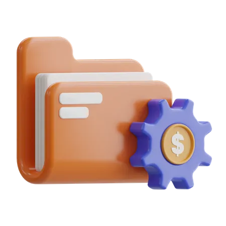 Dossier financier  3D Icon