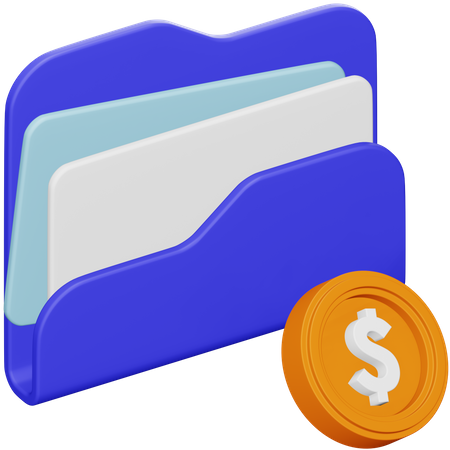 Dossier financier  3D Icon