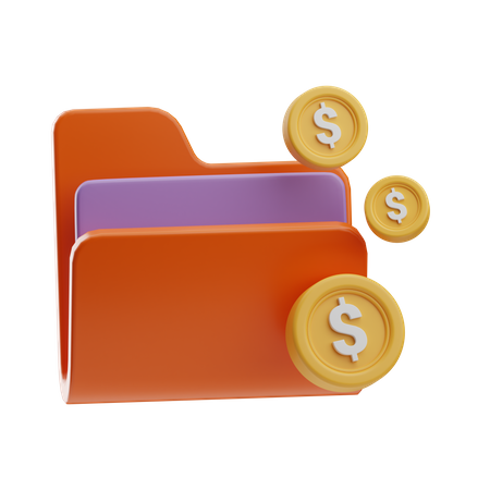 Dossier financier  3D Icon