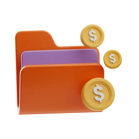 Dossier financier  3D Icon