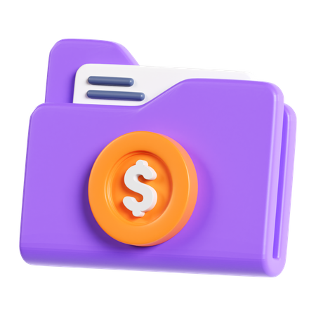 Dossier financier  3D Icon