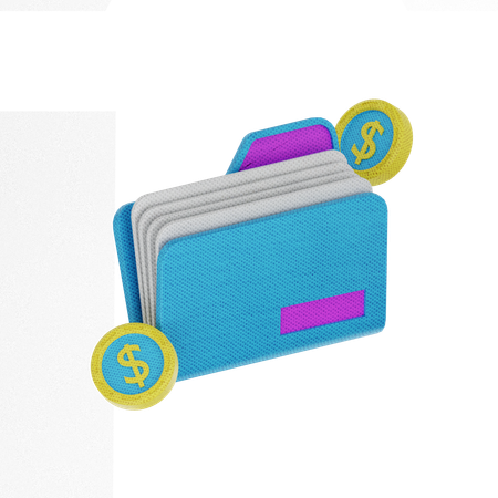 Dossier financier  3D Icon