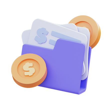 Dossier financier  3D Icon