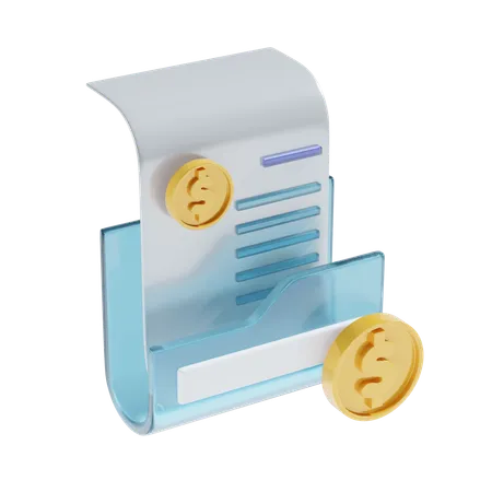 Dossier financier  3D Icon