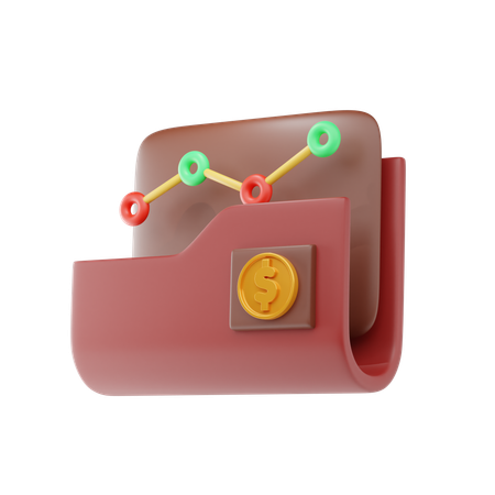 Dossier financier  3D Icon