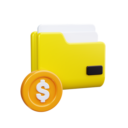 Dossier financier  3D Icon