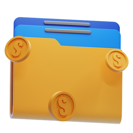 Dossier financier  3D Icon
