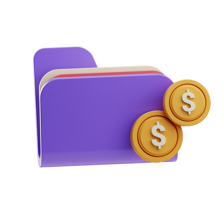 Dossier financier  3D Icon