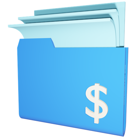 Dossier financier  3D Icon