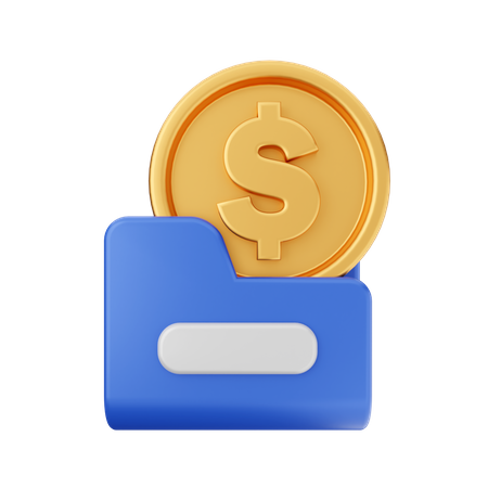 Dossier financier  3D Icon