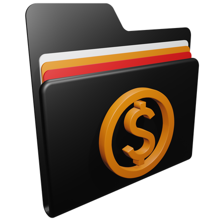 Dossier financier  3D Icon