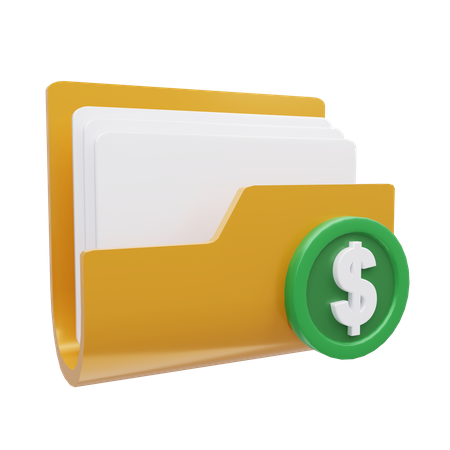Dossier financier  3D Icon