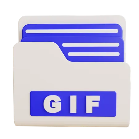 Dossier gif  3D Icon