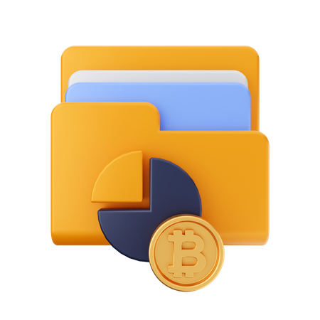 Dossier de graphiques Bitcoin  3D Icon