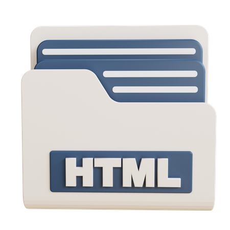 Dossier HTML  3D Icon