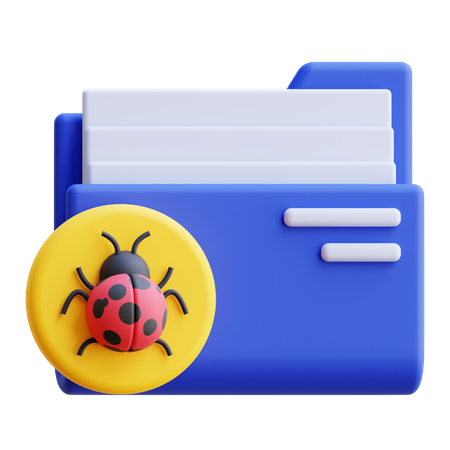 Dossier infecté  3D Icon