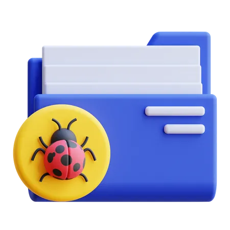 Dossier infecté  3D Icon