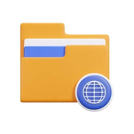 Dossier Internet  3D Icon