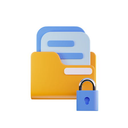 Verrouillage du dossier  3D Icon