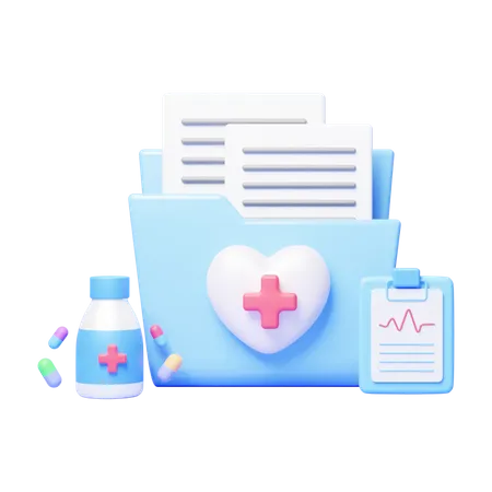 Dossier médical  3D Icon