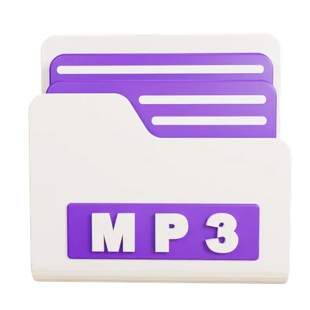 Dossier mp3  3D Icon