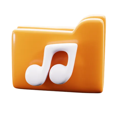 'Dossier Musique  3D Icon