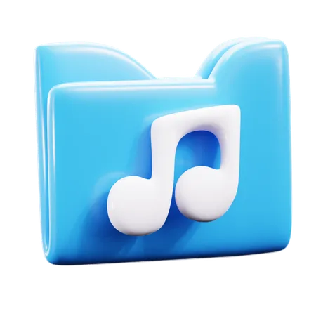Dossier de musique  3D Icon