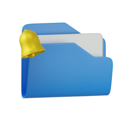 Notification de dossier  3D Icon