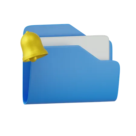 Notification de dossier  3D Icon