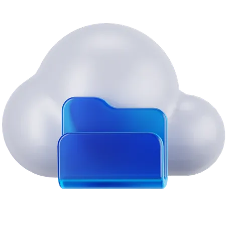 Dossier cloud  3D Icon