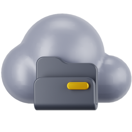 Dossier cloud  3D Icon