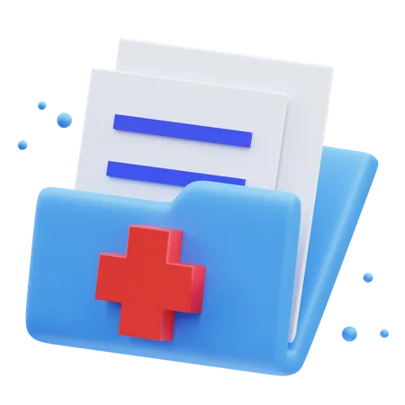 Dossier patient  3D Icon