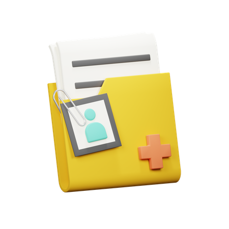 Dossier patient  3D Icon