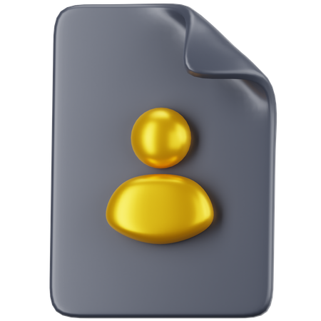 Dossier personnel  3D Icon