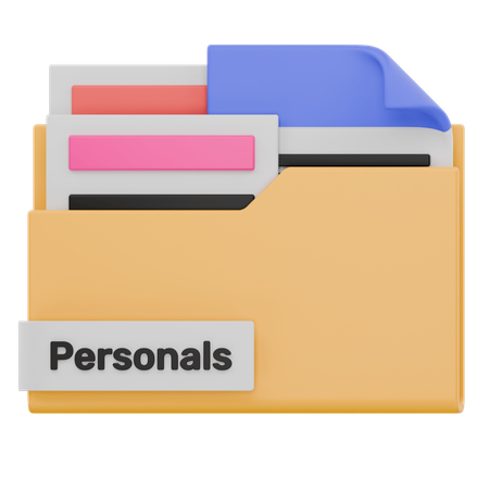 Dossier personnel  3D Icon