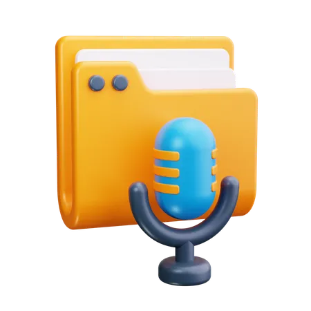 Dossier podcast  3D Icon