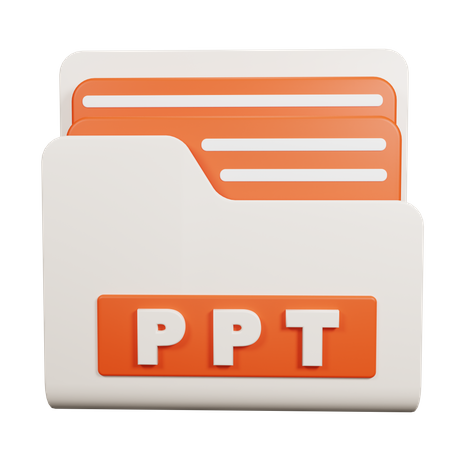 Dossier ppt  3D Icon