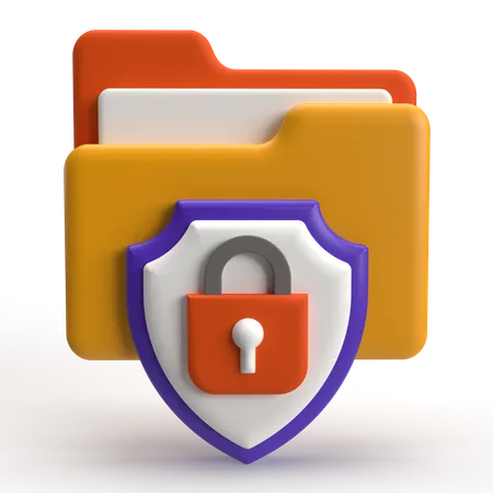 Protection des dossiers  3D Icon