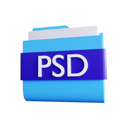 Dossier psd  3D Icon