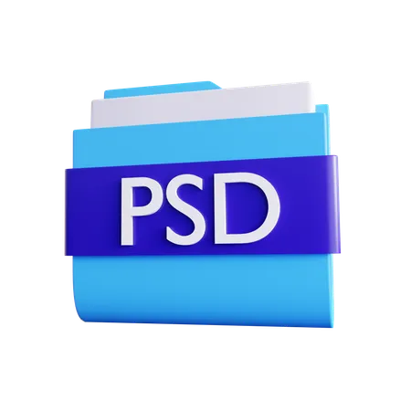 Dossier psd  3D Icon