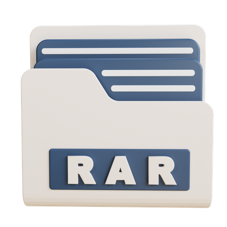 Dossier rar  3D Icon