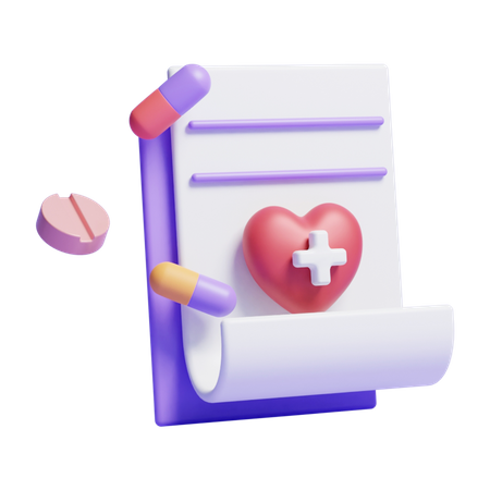 Dossier de santé  3D Icon