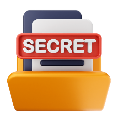 Dossier secret  3D Icon