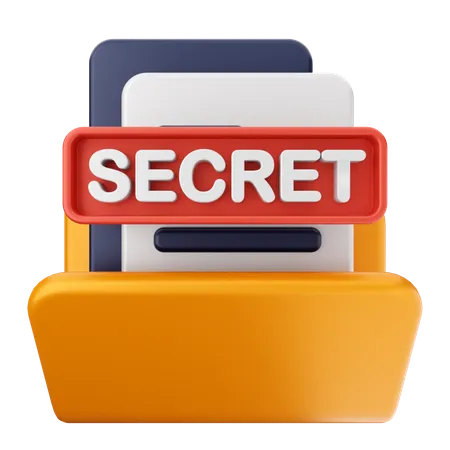 Dossier secret  3D Icon