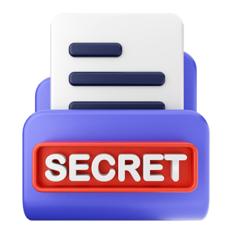 Dossier secret  3D Icon