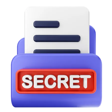 Dossier secret  3D Icon