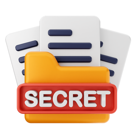 Dossier secret  3D Icon