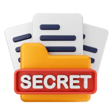 Dossier secret  3D Icon