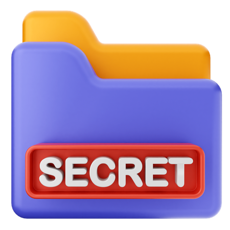 Dossier secret  3D Icon